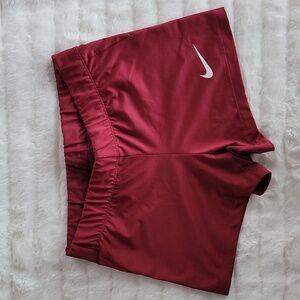 Nike Spandex, 3 inch shorts, size S, Burgundy Red Color